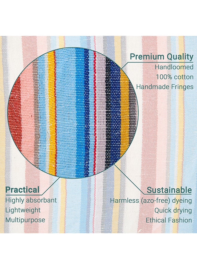 LAISLABONITA Turkish Peshtemal Towel MultiColour 200 x 90cm  - Image 3