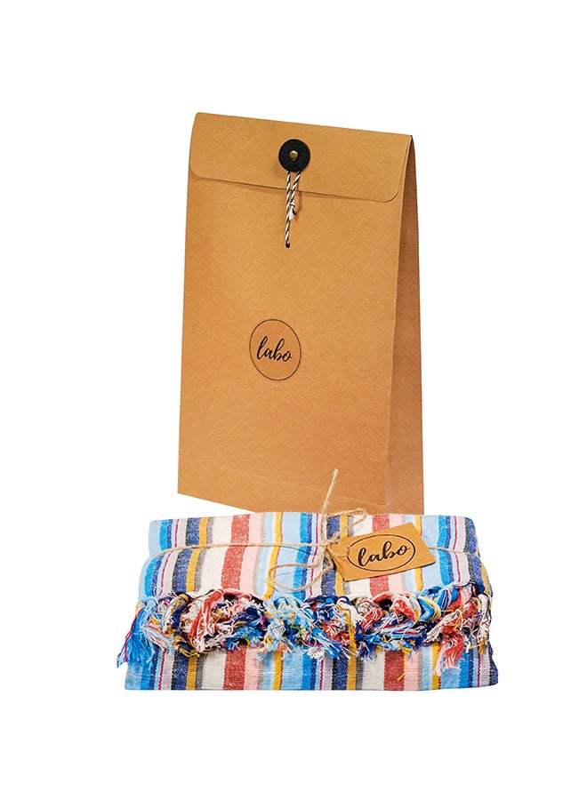 LAISLABONITA Turkish Peshtemal Towel MultiColour 200 x 90cm  - Image 4