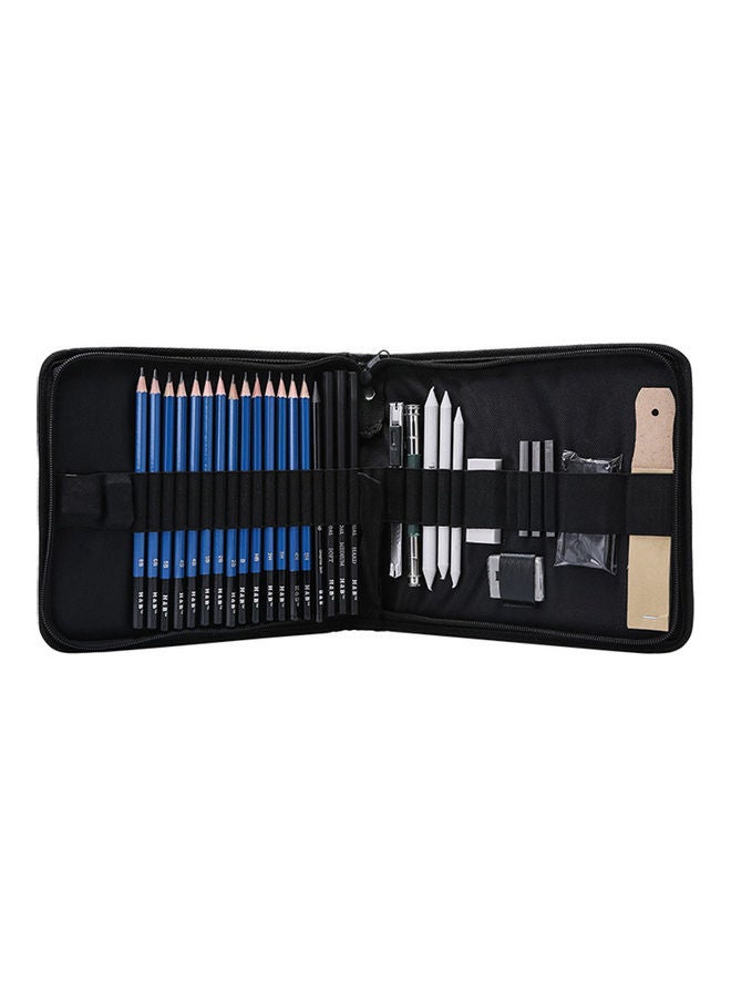 35-Piece Art Supplies Sketch Tool Set with Carrying Bag Multicolour - v1612336698/N44149637A_4