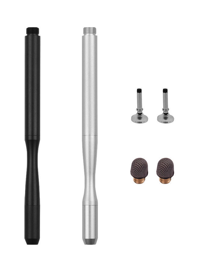 2-Piece Fine Point Precision Stylus Pens Black/Silver - Image 4