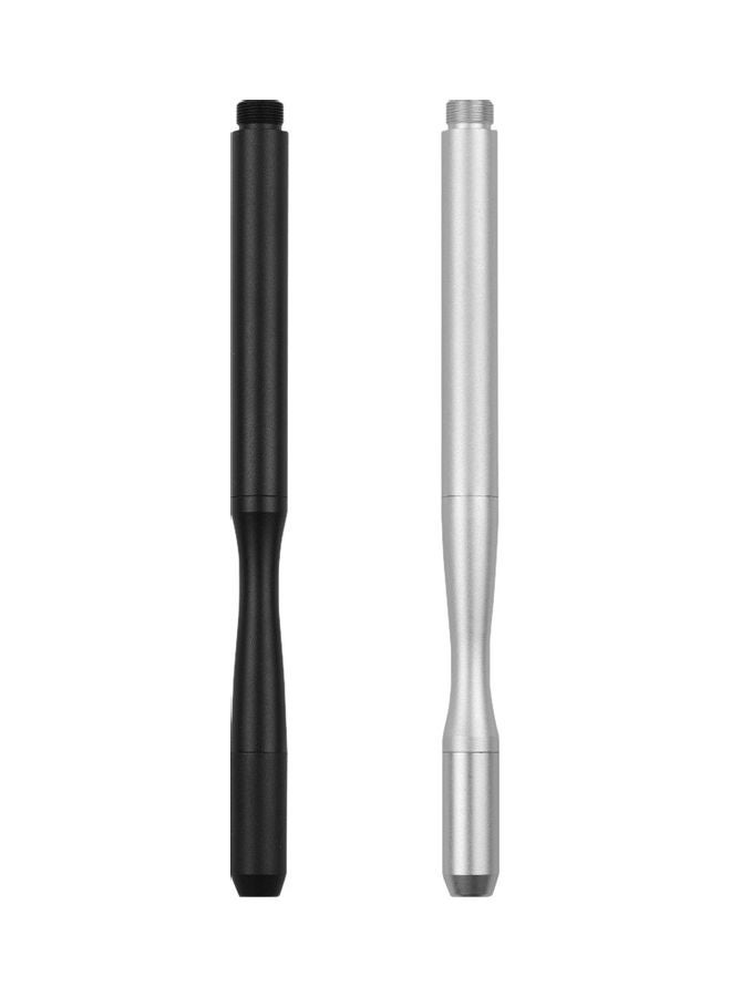 2-Piece Fine Point Precision Stylus Pens Black/Silver - Image 1