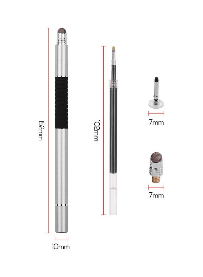 Generic - 3-in-1 Precision Stylus Pen Silver - Image 1