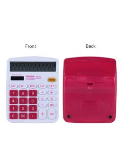 Generic Handheld Calculator Red/White  - Image 1