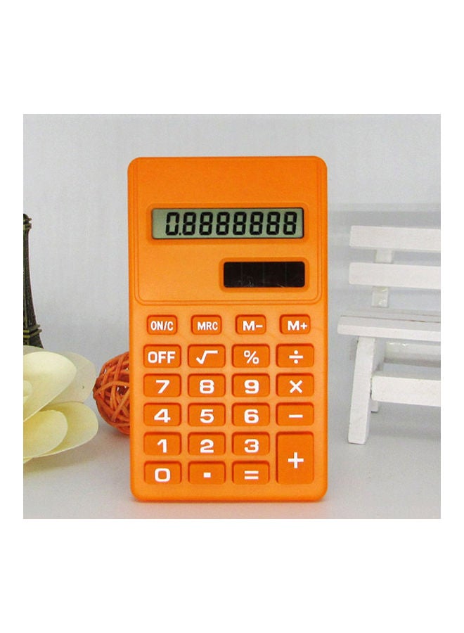 Generic - Handheld Pocket Size Basic Calculator Orange - Image 1