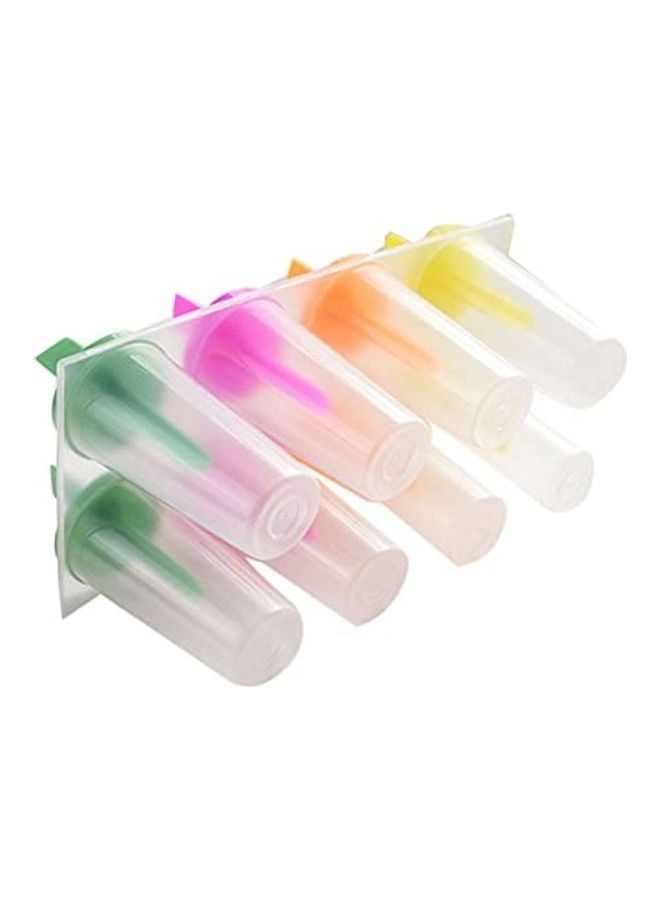 قالب آيس كريم ب8 خلايا بتصميم فروزن شفاف/ وردي/ أخضر 19.2x9.3x11سم - Image 2