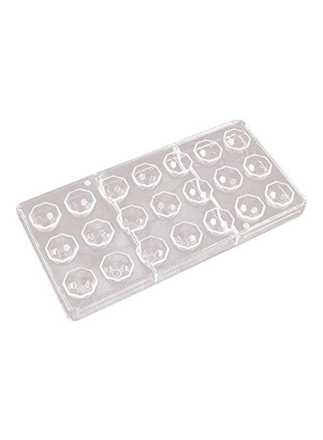 21-Cavity Chocolate Mould Clear 28.6x13.8x2.6cm