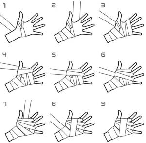 Generic 2-Pieces Boxing Elasticated Hand Wraps 2.5meter - Image 2
