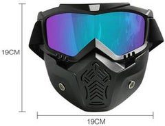 Generic Gulf Horizon Riding Motorcycle Eyewear Detachable Mask 19×19cm  - Image 2