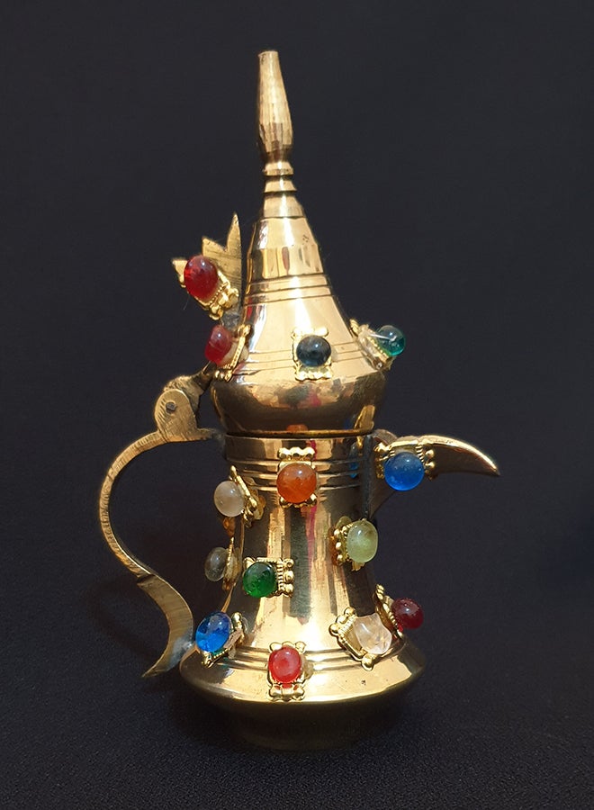 الزعابية - دلة صغيرة للزينة ذهبي 12سم - Image 1
