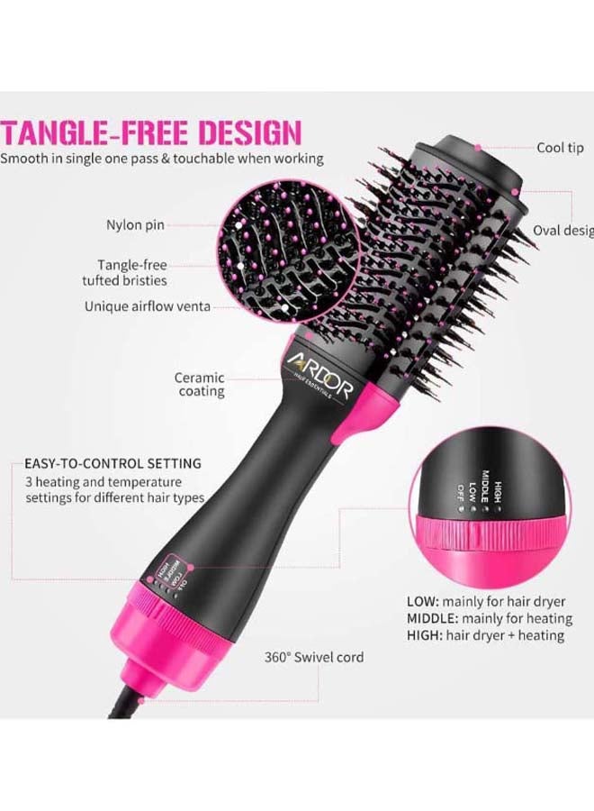 Ardor - Professional One Step Hair Dryer & Volumizer Black/ Pink - Image 1