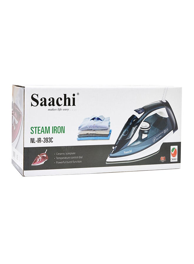 Saachi - Steam Iron with a Ceramic Soleplate 300 ml 2200 W NL-IR-393C-RD Maroon - Image 1