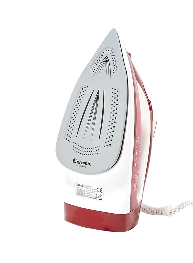 Saachi - Steam Iron with a Ceramic Soleplate 300 ml 2200 W NL-IR-393C-RD Maroon - Image 1
