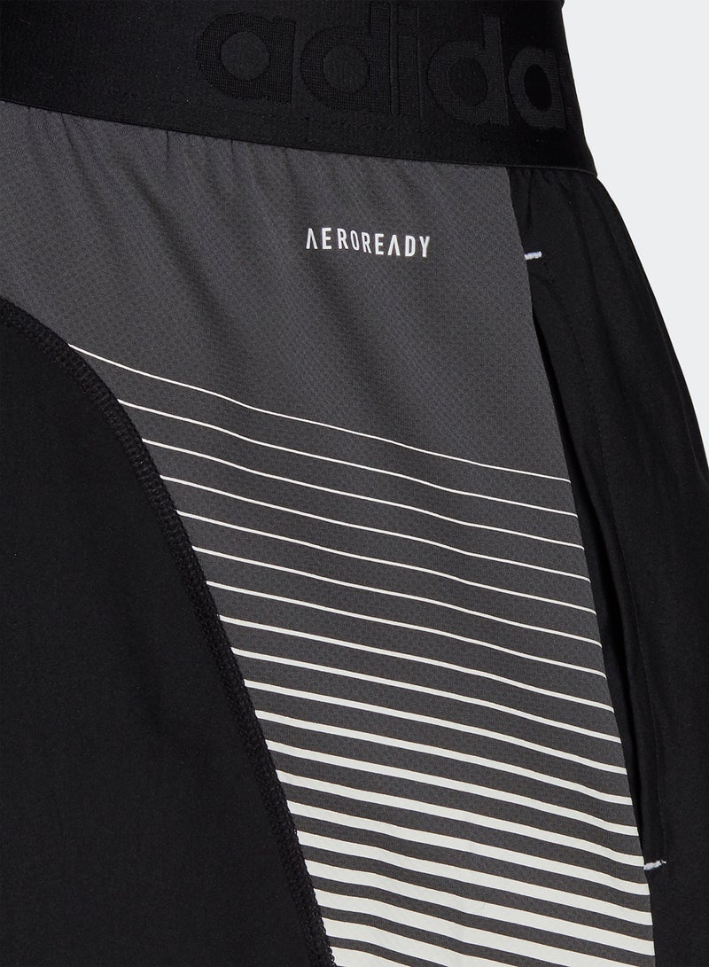 adidas شورت أكتيفيتد تيك أسود - Image 3