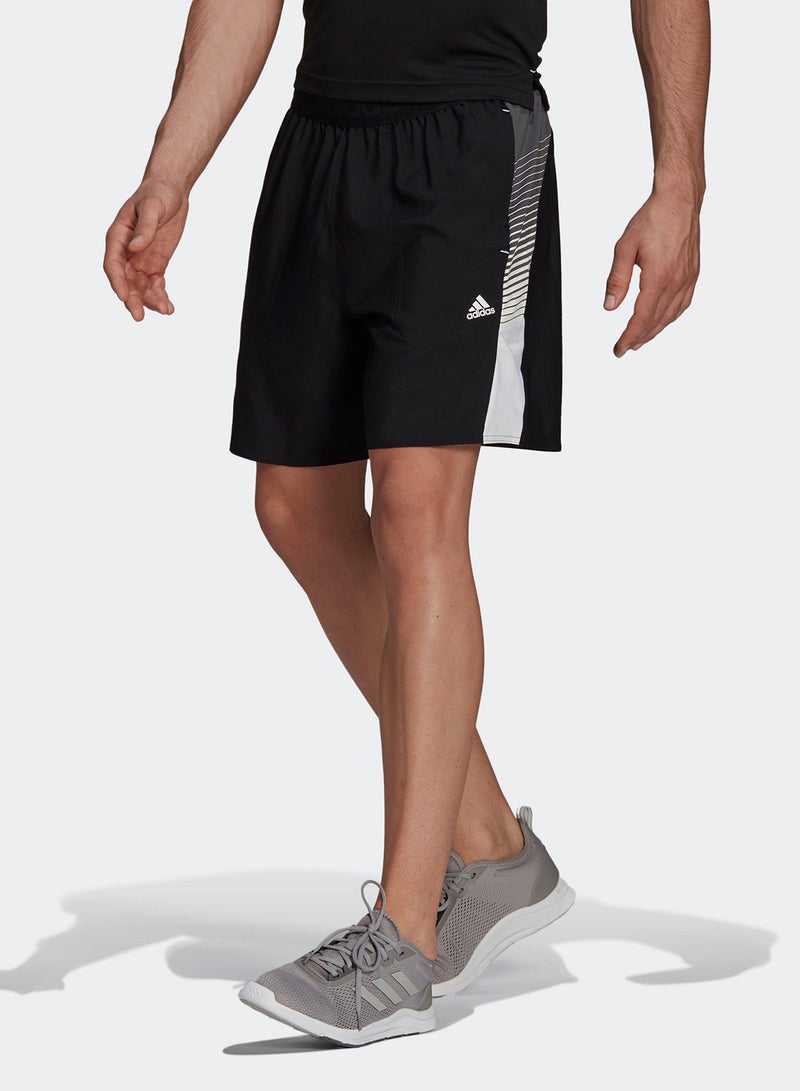 adidas شورت أكتيفيتد تيك أسود - Image 1