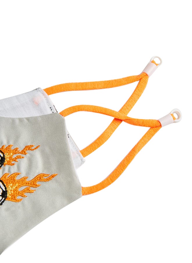 Fireball Embroidered Face Mask - Image 3