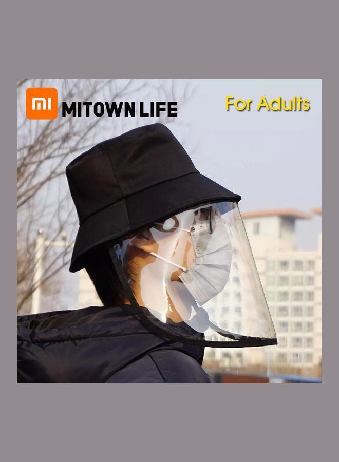 Summer Wide Brim Casual Foldable Beach Hats Black  - Image 3