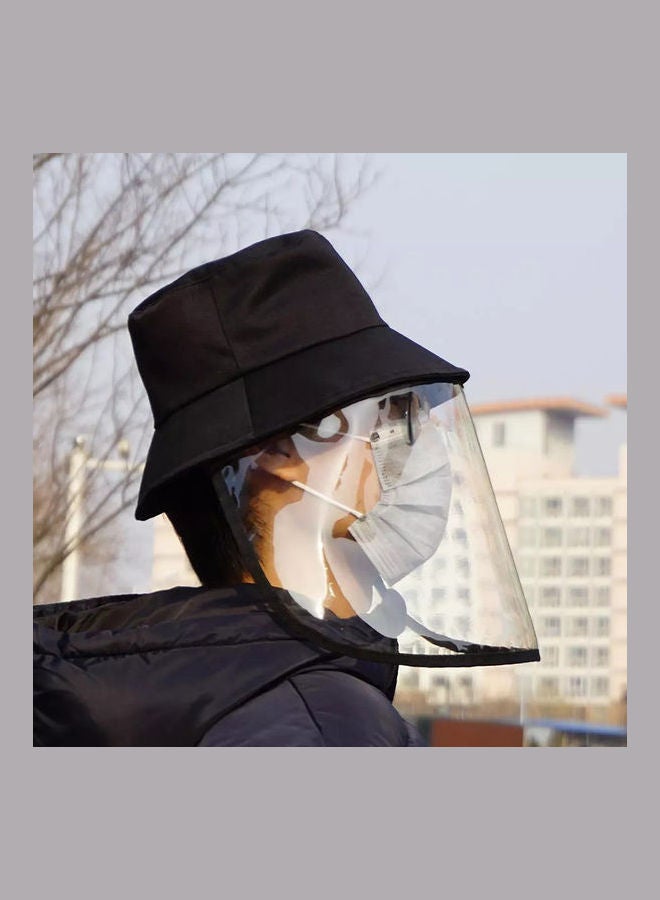 Summer Wide Brim Casual Foldable Beach Hats Black  - Image 2