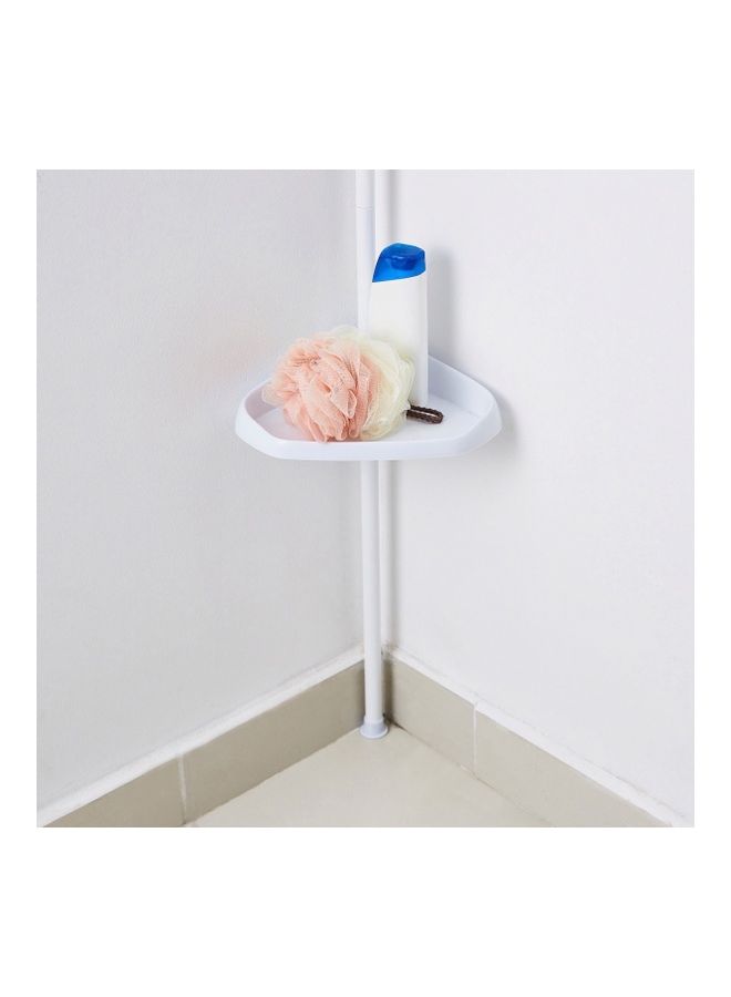 Home Box Sanity Telescopic Extendable Shower Rack With 4-Baskets White 17x25cm - Image 3