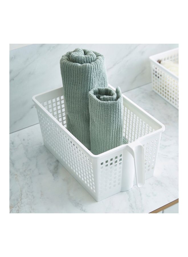 Home Box - Kevin Basket Without Lid White 19.2x34cm - Image 1