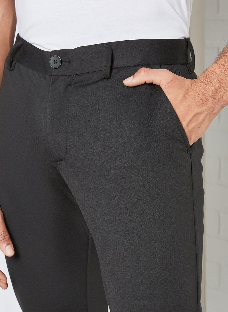 Solid Trousers Black - v1612355852/N39964462V_4