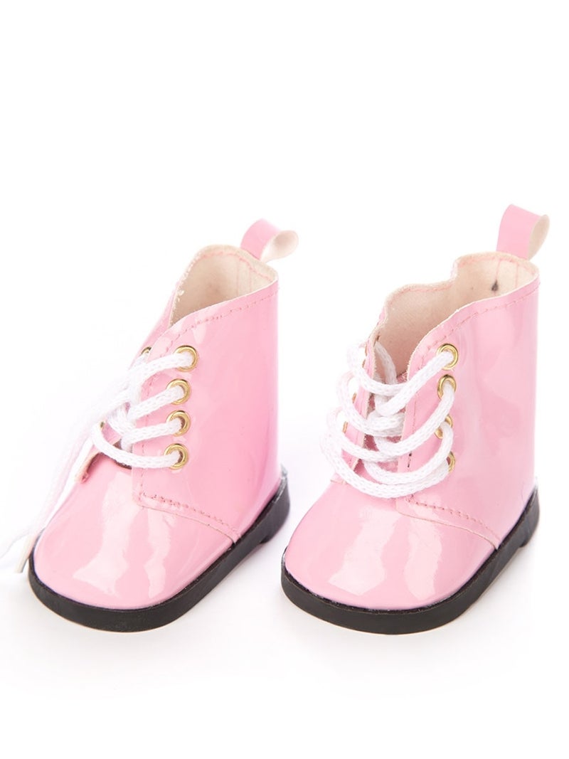 Lace-Up Ankle Boots For 18-Inch Fashion Doll  - Image 1