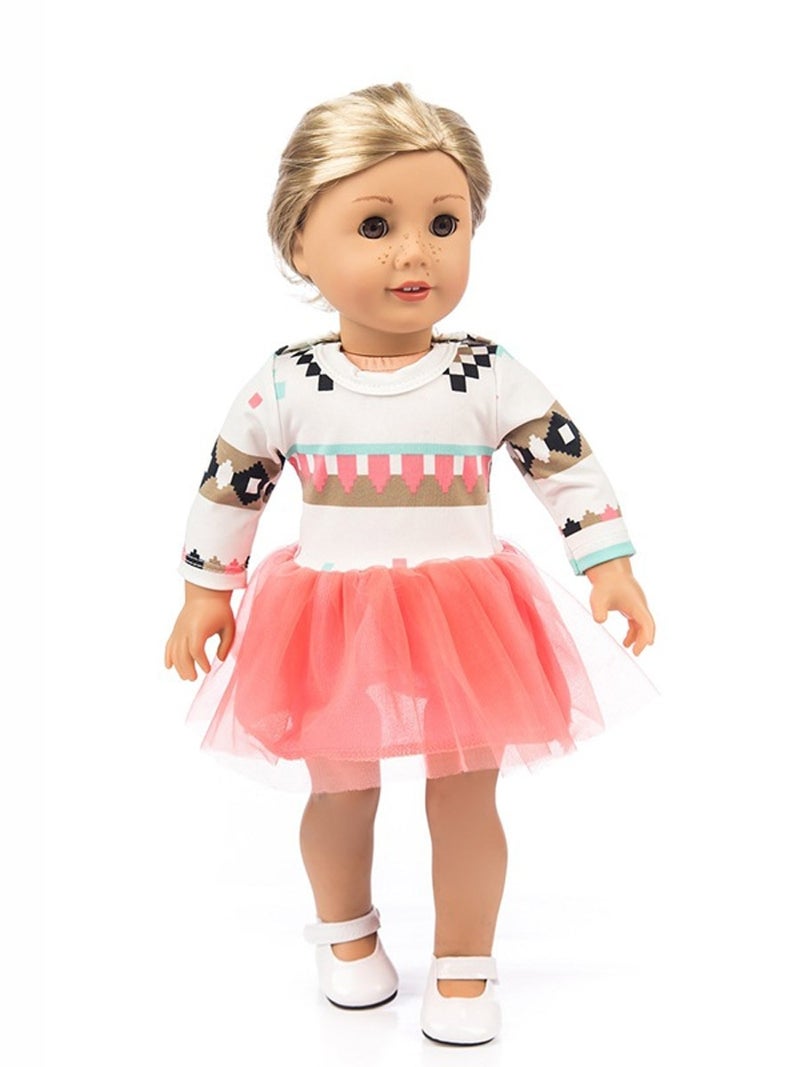 Long Sleeves Dress For 18-Inch Doll - Image 1