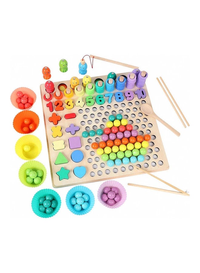 Wooden Counting And Stacking Learning Board Puzzle Set - Image 1