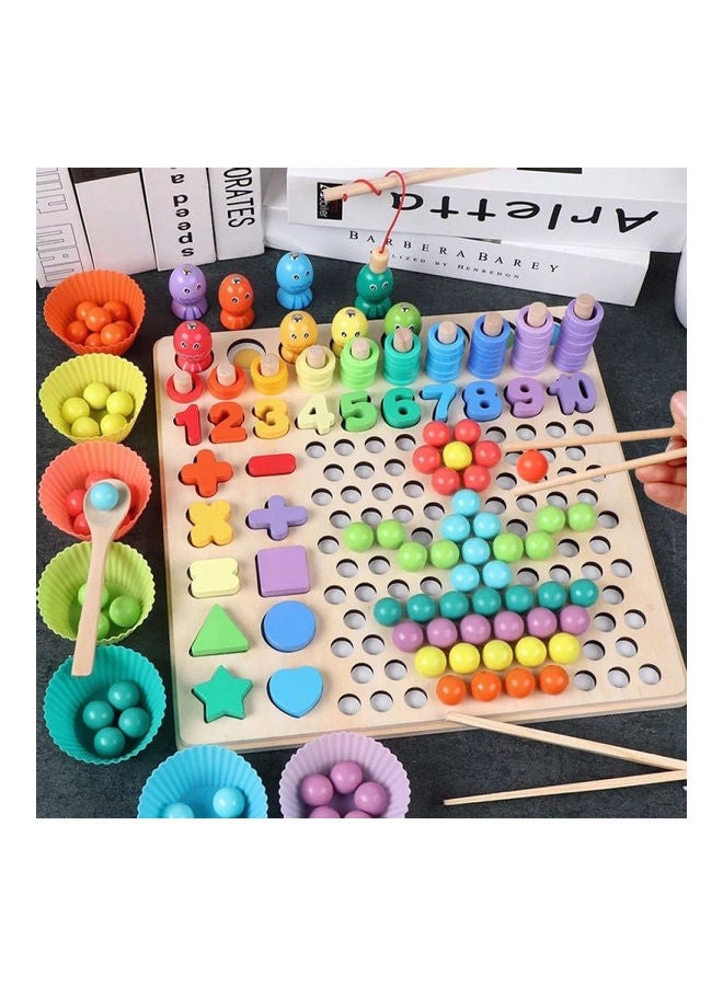 Wooden Counting And Stacking Learning Board Puzzle Set - Image 2