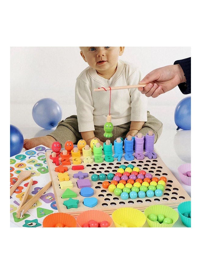 Wooden Counting And Stacking Learning Board Puzzle Set - Image 3
