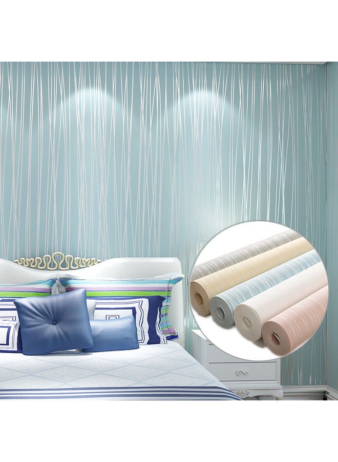 Modern Wall Wallpaper Blue/White - Image 2