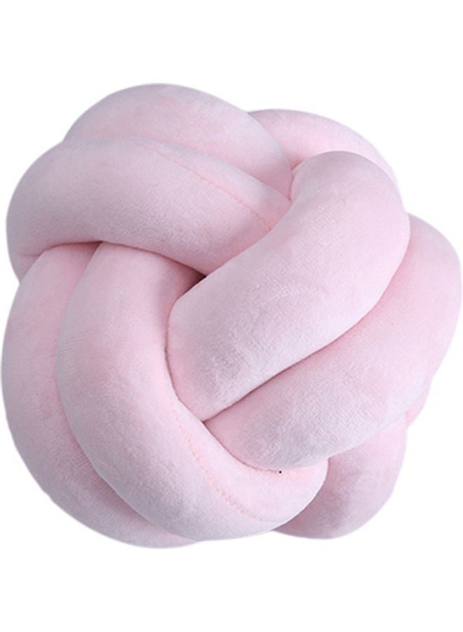 Knotted Ball Throw Pillow Pink 18cm