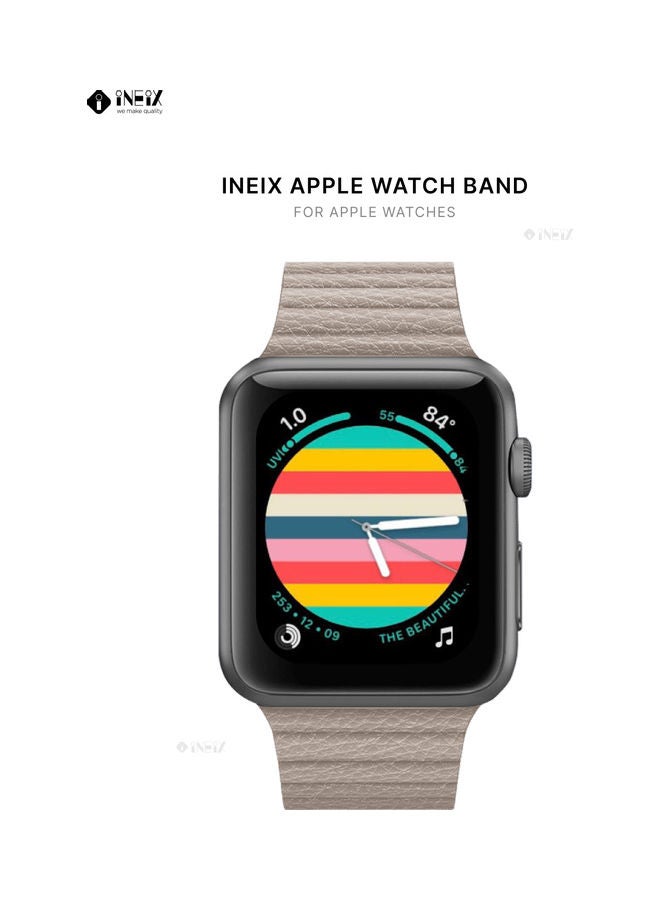 INEIX Replacement Band For Apple Watch Beige  - Image 2