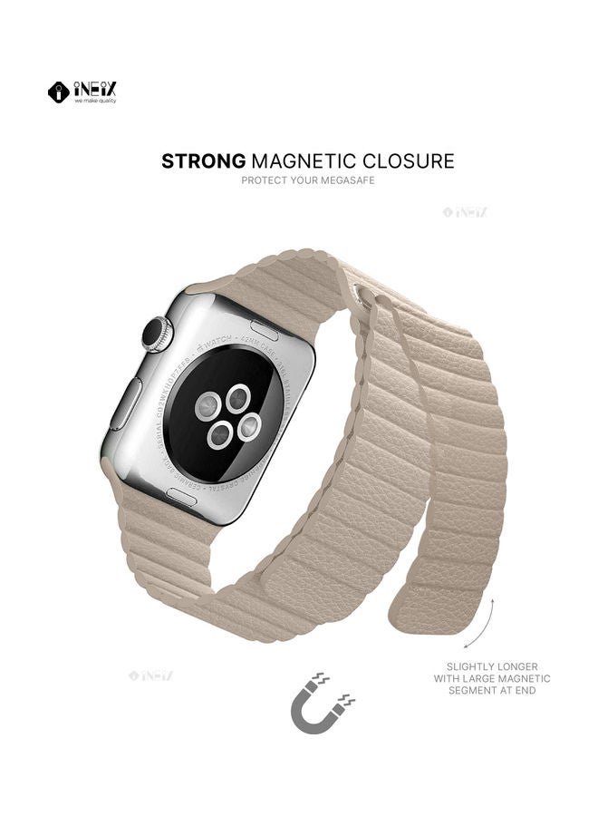 INEIX Replacement Band For Apple Watch Beige  - Image 4