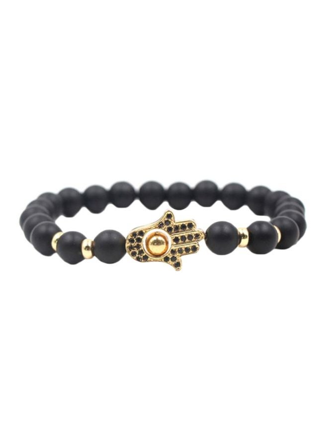 Synthetic Elastic Beaded Bracelet