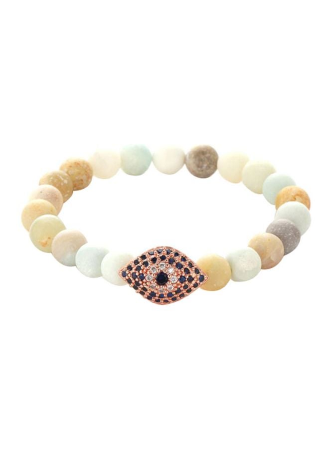 سوار من الخرز الصناعي بتصميم مطاطي