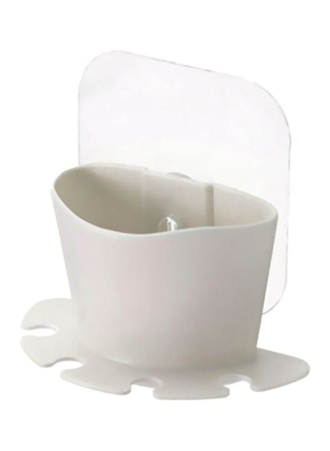 Beauenty Plastic Toothbrush Holder White 12x10x10cm