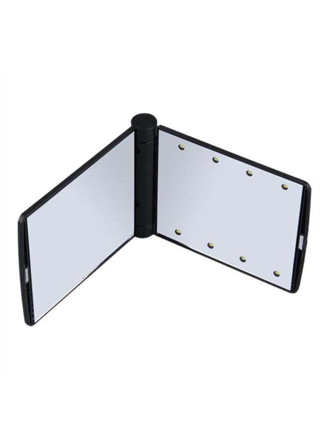OUTAD LED Foldable Makeup Mirror Black 110x11x85mm  - Image 2