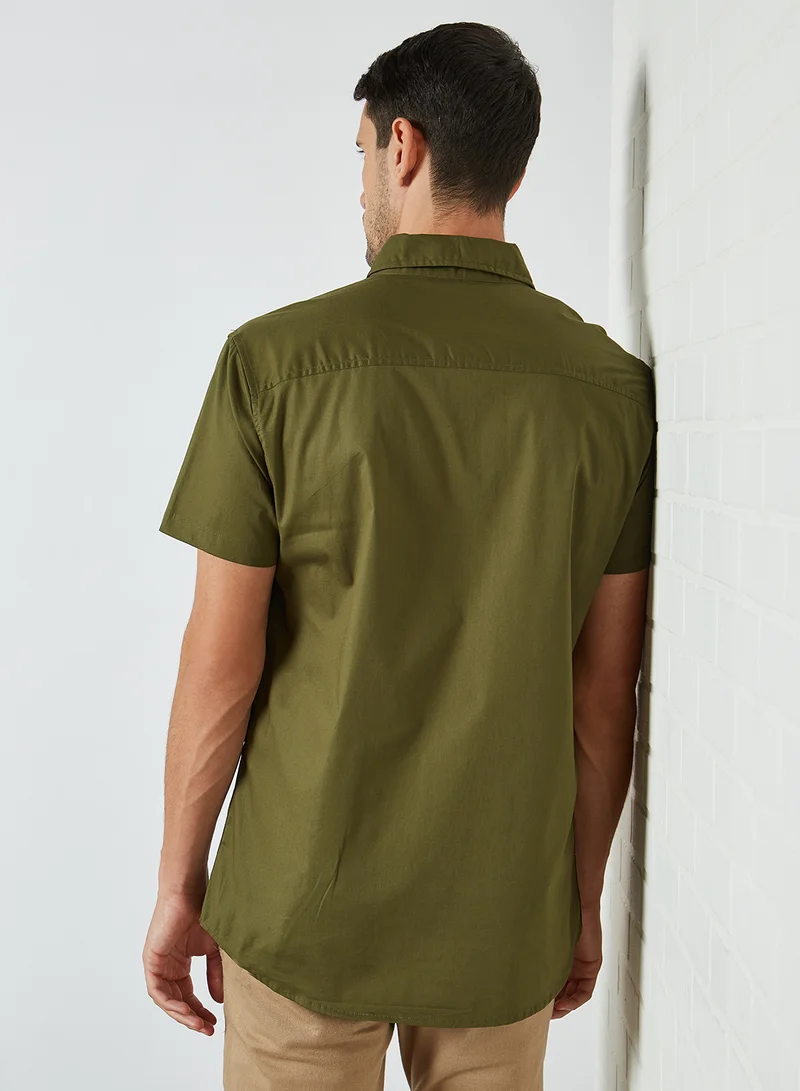 STATE 8 Slim Fit Shirt Olive