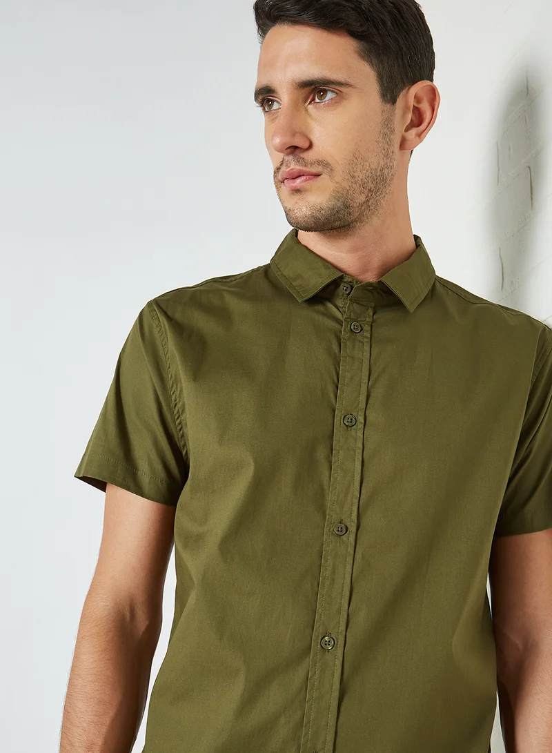 STATE 8 Slim Fit Shirt Olive