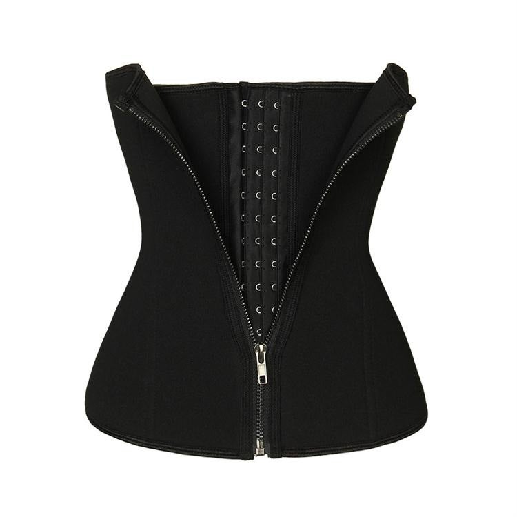 Jolly Chic Zip-Up Slimming Corset Black  - Image 1