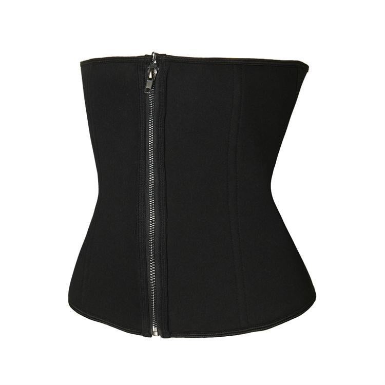 Jolly Chic Zip-Up Slimming Corset Black  - Image 3