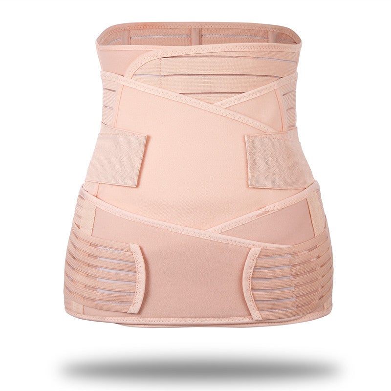 Jolly Chic - 3 Piece Postpartum Support Recovery Body Shaper Belt Set Pink - Image 1
