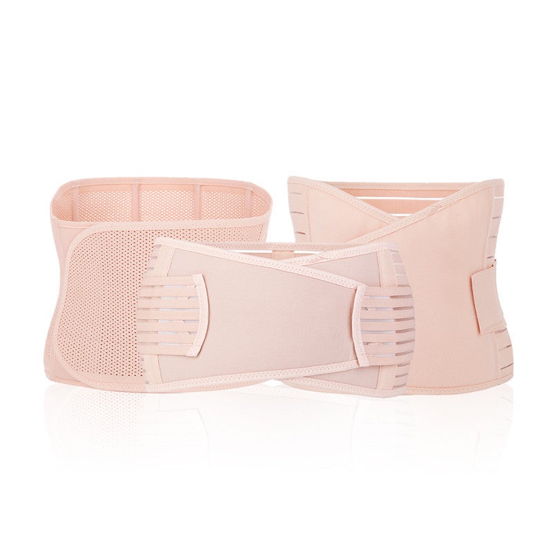 Jolly Chic - 3 Piece Postpartum Support Recovery Body Shaper Belt Set Pink - Image 1