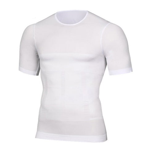 Plain Slimming Undershirt White