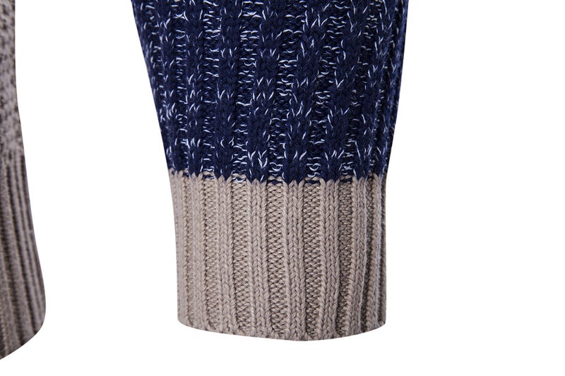 Vintage Color Matching Sweater Multicolour