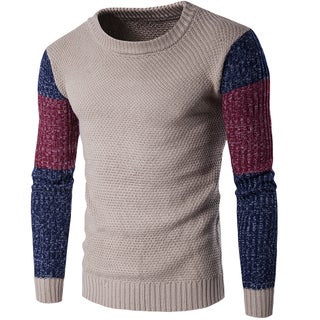 Vintage Color Matching Sweater Multicolour - v1612380732/N44045852V_1