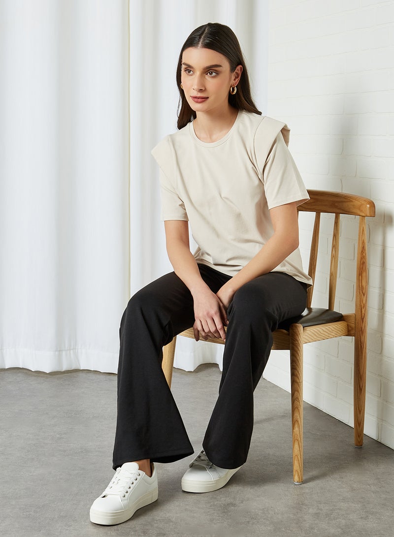 ONLY - Padded Shoulder Top Pumice Stone - Image 1