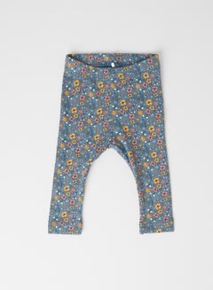 Baby Floral Print Leggings Real Teal