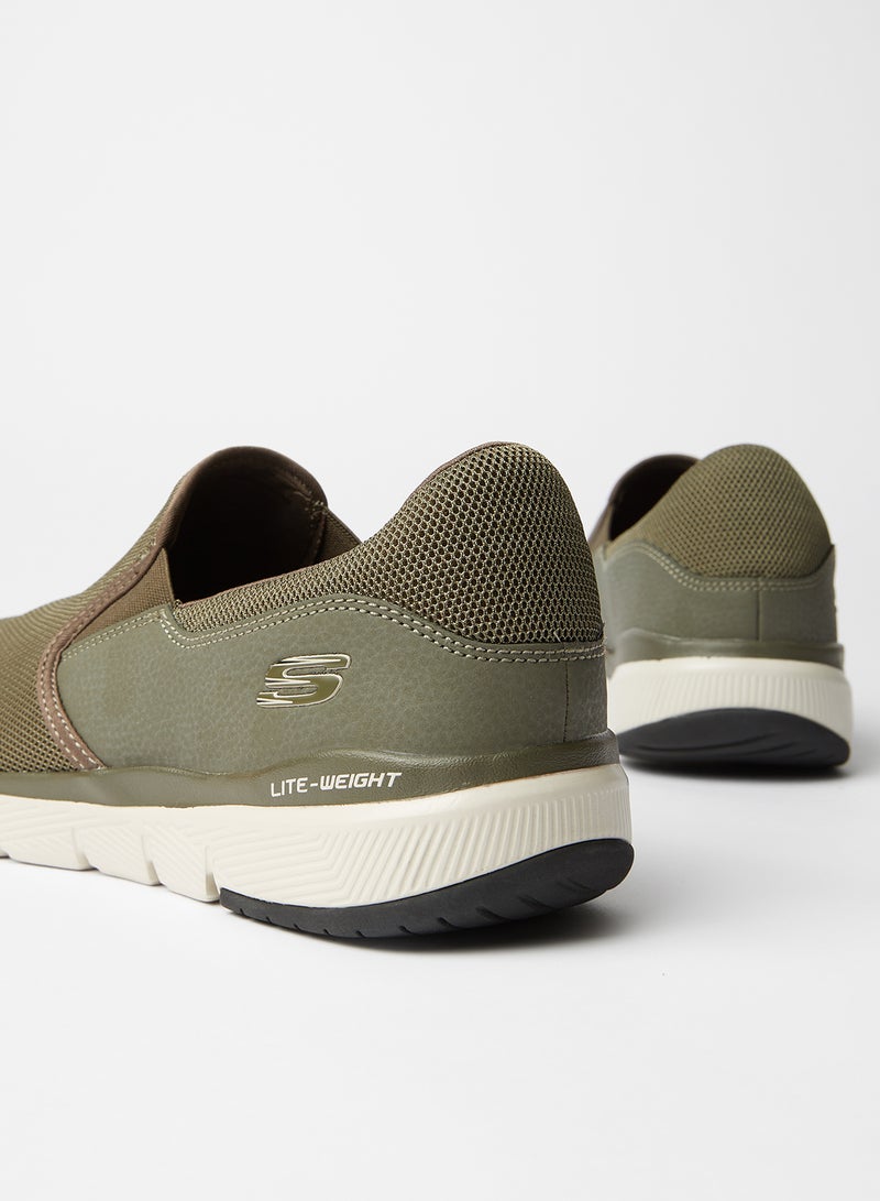 SKECHERS - Flex Advantage 3.0 Slip-Ons Olive - Image 1