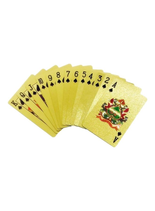 رويال بطاقة لعب جديدة متينة ومقاومة للماء مطلية بالذهبي بتصميم برج العرب 5.7x8.8سم - Image 4